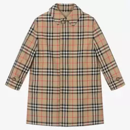 Burberry-Boys Reversible Beige Trench Coat | Childrensalon Outlet