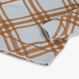 Burberry-Boys Slate Blue Knit Jumper | Childrensalon Outlet