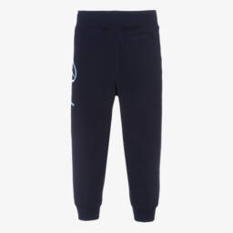 Burberry-بنطلون أزرق بشعار للذكور | Childrensalon Outlet