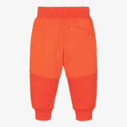 Burberry-بنطلون جيرسي برتقالي زاهي للأولاد | Childrensalon Outlet