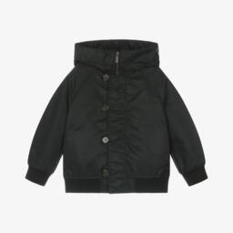 Burberry-Chic Boys Midnight Hooded Coat | Childrensalon Outlet