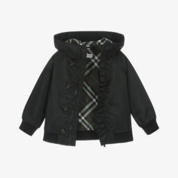 Burberry-Chic Boys Midnight Hooded Coat | Childrensalon Outlet