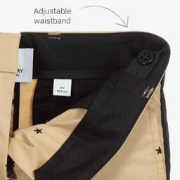 Burberry-Girls Beige & Black Trousers | Childrensalon Outlet
