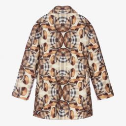 Burberry-Бежевое шерстяное пальто для девочек | Childrensalon Outlet