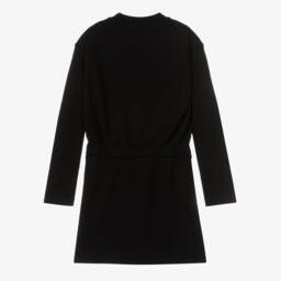 Burberry-Платье-свитшот с медведем черное для девочек | Childrensalon Outlet