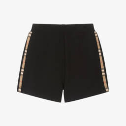 Burberry-Удобные черные шорты из хлопка для девочек | Childrensalon Outlet