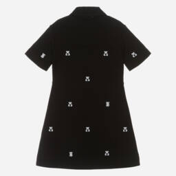 Burberry-Girls Black Milano Bear Dress | Childrensalon Outlet