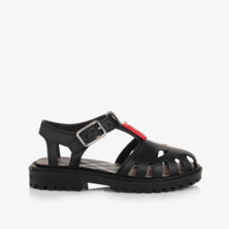 Burberry-Черные сандалии с монограммой для девочек | Childrensalon Outlet