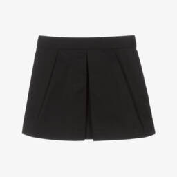 Burberry-تنورة سوداء بشعار للبنات | Childrensalon Outlet