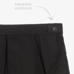 Burberry-تنورة سوداء بشعار للبنات | Childrensalon Outlet