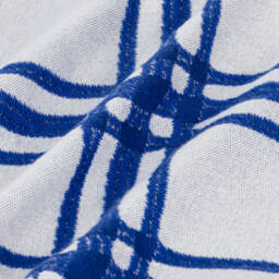 Burberry-Girls Blue Check Merino Skirt | Childrensalon Outlet