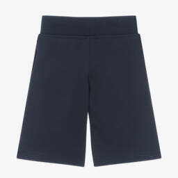 Burberry-Girls' Blue Crest Logo Trousers | Childrensalon Outlet