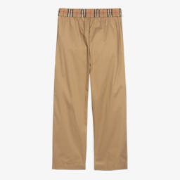 Burberry-Girls' Chic Beige Cotton Palazzo | Childrensalon Outlet