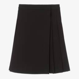 Burberry-Girls' Classic Black Checkered Kilt | Childrensalon Outlet