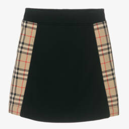Burberry-تنورة قطنية كلاسيكية بنقشة المربعات للبنات | Childrensalon Outlet