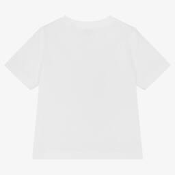 Burberry-Girls Coral Graphic Cotton Tee | Childrensalon Outlet