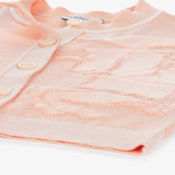 Burberry-Girls Coral Knit Cardigan | Childrensalon Outlet