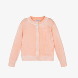 Burberry-Girls Coral Knit Cardigan | Childrensalon Outlet