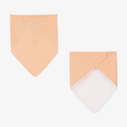 Burberry-Girls Coral Organic Cotton Babysuit Duo | Childrensalon Outlet