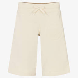 Burberry-Girls Cream Bear Emblem Shorts | Childrensalon Outlet