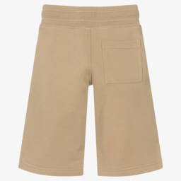 Burberry-Girls Cream Bear Emblem Shorts | Childrensalon Outlet