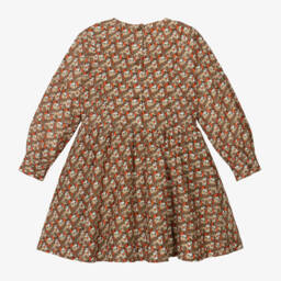 Burberry-Girls Elegant Beige Silk Blend Dress | Childrensalon Outlet