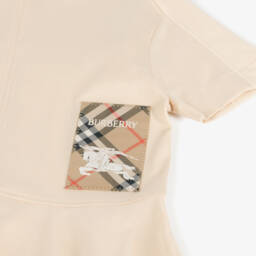 Burberry-Girls Ivory Cotton Elegance Dress | Childrensalon Outlet
