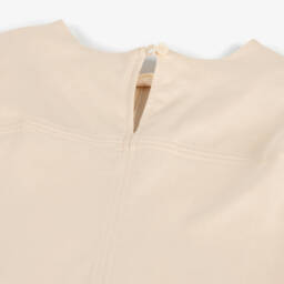 Burberry-Girls Ivory Cotton Elegance Dress | Childrensalon Outlet