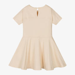 Burberry-Girls Ivory Cotton Elegance Dress | Childrensalon Outlet