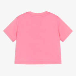 Burberry-Розовая хлопковая футболка для малышей | Childrensalon Outlet