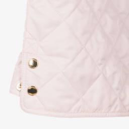 Burberry-Винтажная стеганая куртка розовая для девочек | Childrensalon Outlet