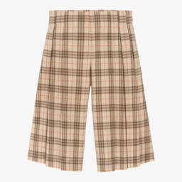 Burberry-Плюшевые клетчатые хлопковые брюки для девочек | Childrensalon Outlet