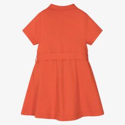 Burberry-Girls Vibrant Cotton Polo Frock | Childrensalon Outlet