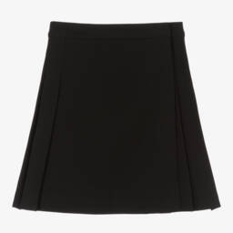 Burberry-Girls Vintage-Inspired Black Check Kilt | Childrensalon Outlet