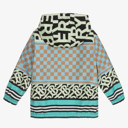 بربري-جاكيت هودي لون أزرق للأولاد | Childrensalon Outlet