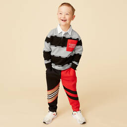Burberry-Red & Black Joggers | Childrensalon Outlet