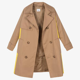 Burberry-Teen Beige Belted Trench Coat | Childrensalon Outlet