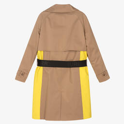 Burberry-Teen Beige Belted Trench Coat | Childrensalon Outlet
