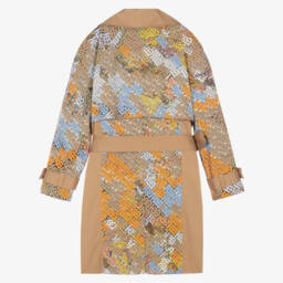 Burberry-معطف ترنش بيج فاخر للمراهقين | Childrensalon Outlet