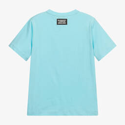 Burberry-Голубая футболка с медвежонком для подростков | Childrensalon Outlet