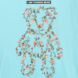 Burberry-Голубая футболка с медвежонком для подростков | Childrensalon Outlet