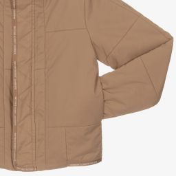Burberry-Teen Boys Beige Hooded Jacket | Childrensalon Outlet