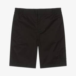 Burberry-Черные хлопковые шорты для мальчиков-подростков | Childrensalon Outlet