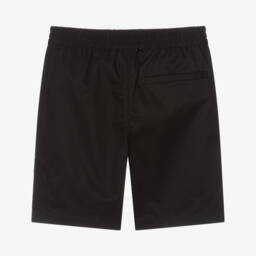 Burberry-Черные хлопковые шорты для мальчиков-подростков | Childrensalon Outlet