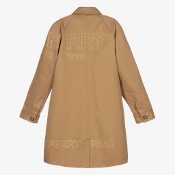 Burberry-Бежевое полупальто для мальчиков-подростков | Childrensalon Outlet