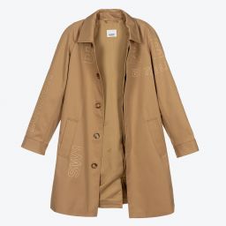 Burberry-Бежевое полупальто для мальчиков-подростков | Childrensalon Outlet