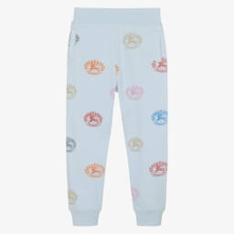 Burberry-Teen Boys Pale Blue Logo Joggers | Childrensalon Outlet