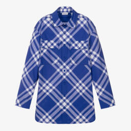 Burberry-قميص قطني بنقشة المربعات للشباب | Childrensalon Outlet