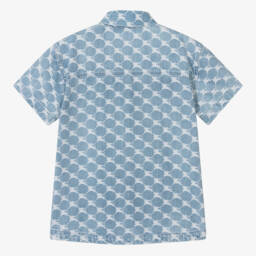 Burberry-Teen Boys Stonewash Denim Shirt | Childrensalon Outlet