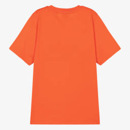 Burberry-Teen Boys Vibrant Orange Cotton Tee | Childrensalon Outlet